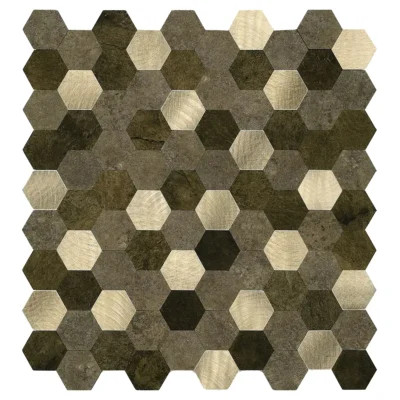 podstawowe PANEL DEKORACYJNY GOLD HEXAGON
