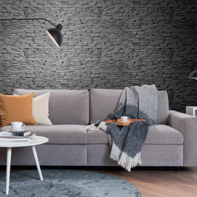 Aranżacja Pokój Gościnny z Trwałym Kamienem Elewacyjnym